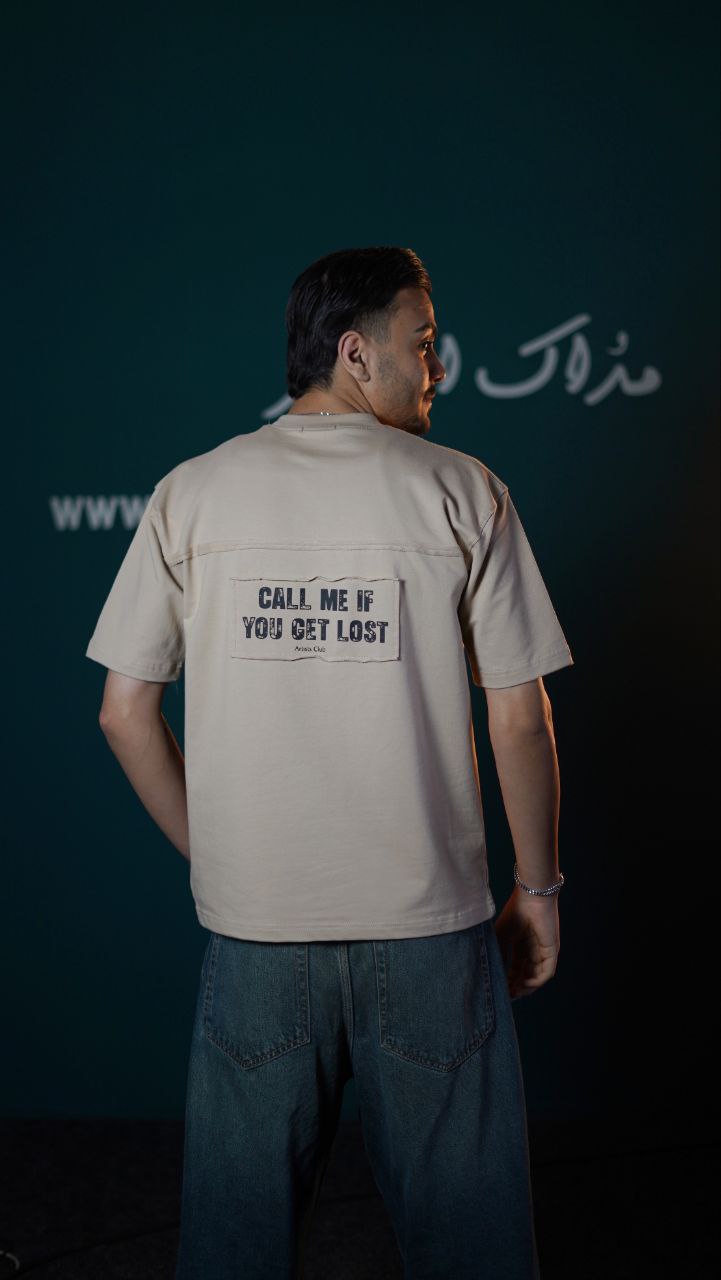 تیشرت باکسی مردانه مداک پنبه دو نخ پشت چاپ